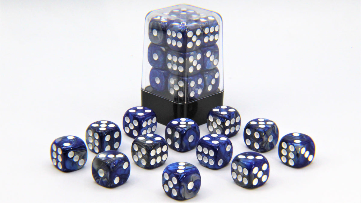 D6 Pips - Blue and Slate